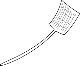 An illustration of a fly swatter.