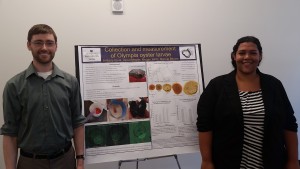 Lab Team presenting poster