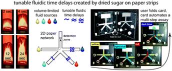 Graphical abstract: Dissolvable fluidic time delays for programming multi-step assays in instrument-free paper diagnostics