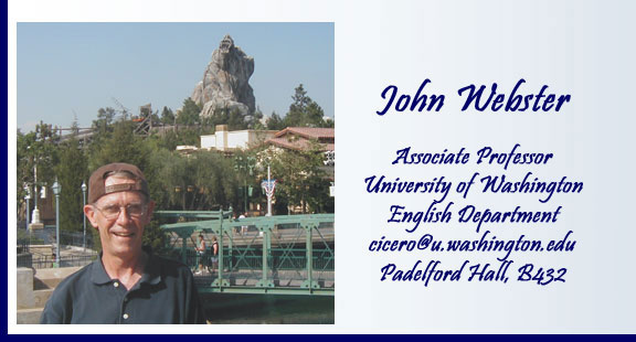 Photo of John Webster at California Adventure, Anaheim, CA.