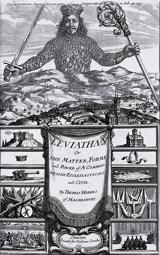 Hobbes Leviathan frontispiece (public domain)