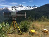 Ground-based radar on Mt. Baker