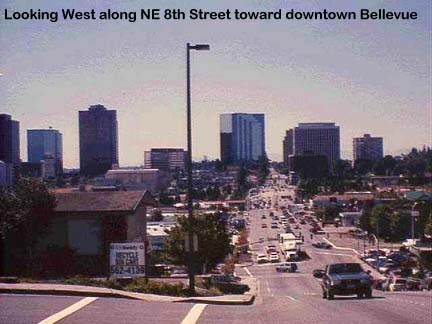 NE 8th Street, looking West