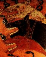 ...tenuitque inhians tria Cerberus ora