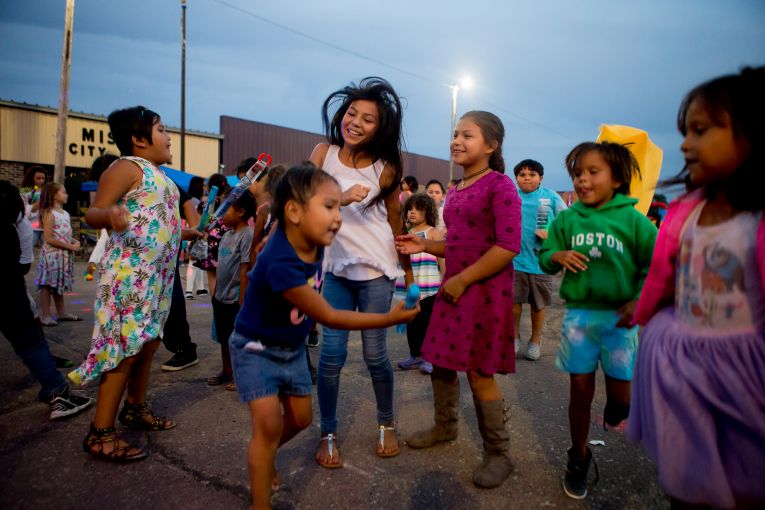 Children Dancing in the street