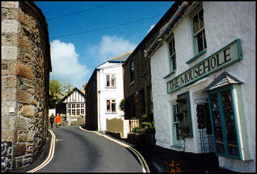 narrow British village lane