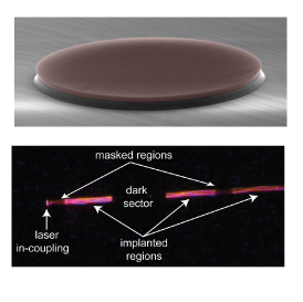 GaP/diamond device images