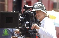 Photo of director Jane Campion behind the camera