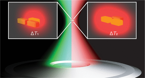 Wavelength-dependent photothermal imaging probes nanoscale temperature differences among sub-diffraction coupled plasmonic nanorods