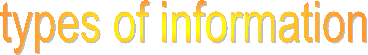 types of information