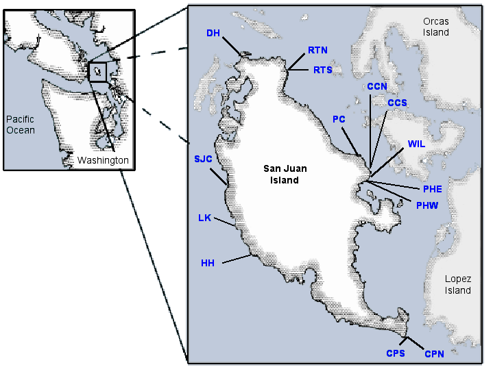 Map of study sites