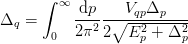 \Delta_{q} = \int_{0}^{\infty}\frac{\d{p}}{2\pi^2}
\frac{V_{qp}\Delta_{p}}{2\sqrt{E_{p}^2 + \Delta_{p}^2}}