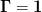 \mat{\Gamma} = \mat{1}