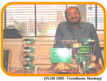 With Sensor Board at VLDB 2005