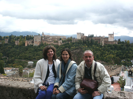 Los seores Mabbitt y Katrina, ante La Alhambra