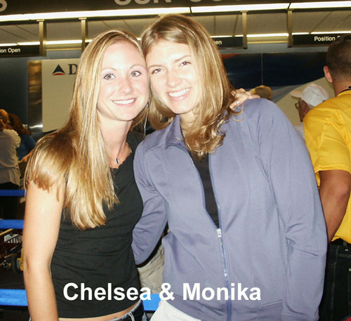 Chelsea Glass and Monika Sakowicz. 
Just hope these  (and 
all) friends use Spanish from day 1!