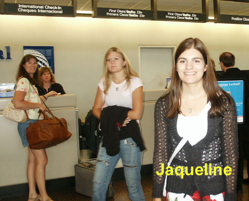 Jaqueline Dale. As I recall, one of the women with a really reasonable amount of luggage!