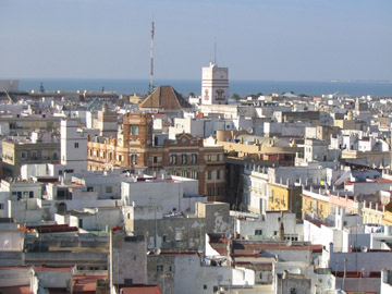 Rooftops of Cadiz, (c) Copyright Zachary Bohnenkamp, 2004.