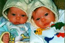 Allison and Laura wear Annelie's hats
