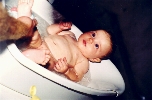 Allison bathing
