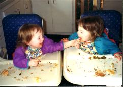 Laura and allison share dinner
