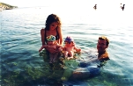 Aunt Elli, Dad and the girls