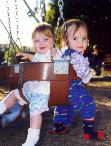 Swinging in the park by the zoo