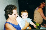 Grandma and Allison after the bath