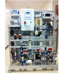 image of wasterwater treatment equipment in a laboratory setting