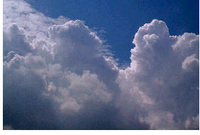 an image of clouds, representing cloud computing