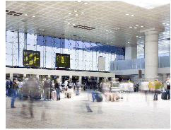 image of a busy airport interior