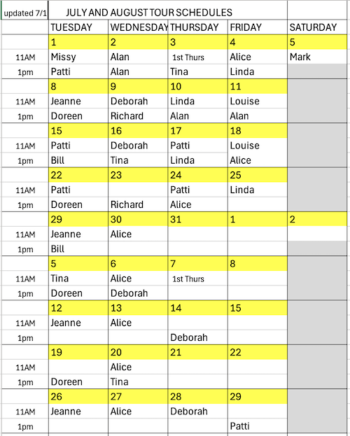 schedule grid