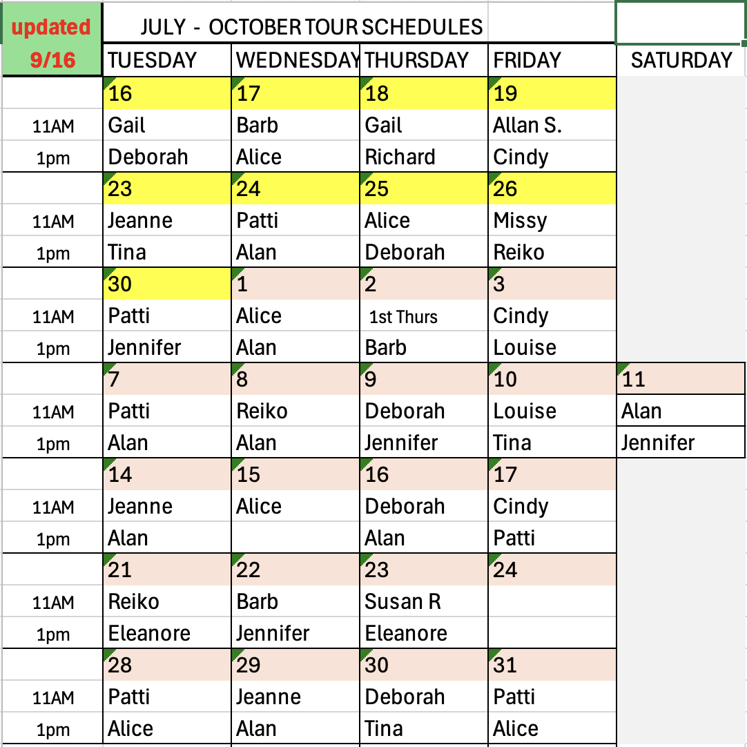 schedule grid