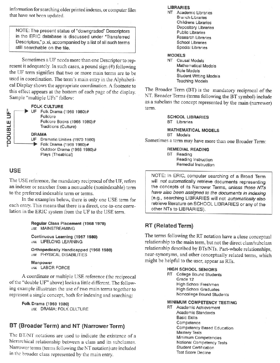 Page 2 of ERIC Thesaurus