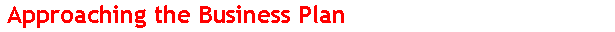  Approaching the Business Plan 