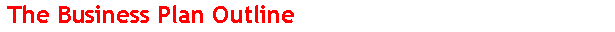  The Business Plan Outline 