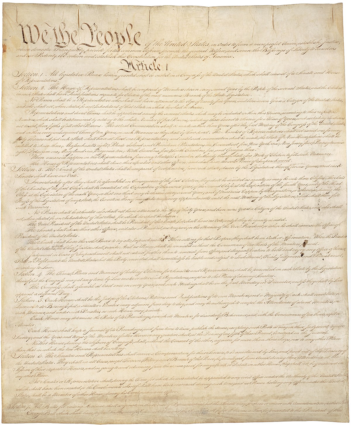 The original U.S. Constitution