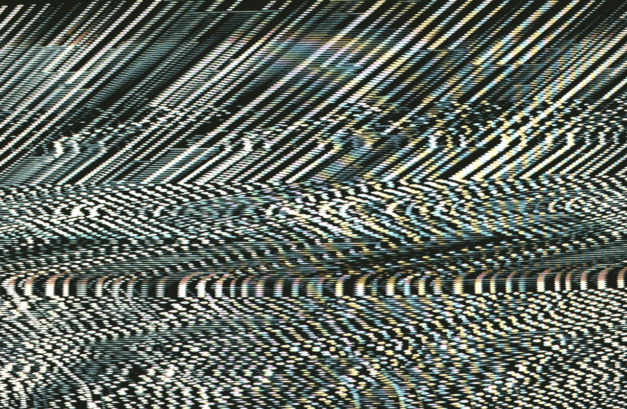 An animated gif of television noise.