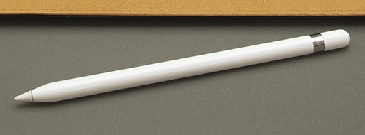 An Apple Pencil input device.