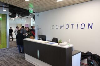 The front desk of the University of Washington’s CoMotion, which supports technology transfer from research.
