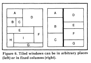 A diagram of a window tiling arrangement.