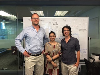 A photograph of Jake Wobbrock, Parmit Chilana, and myself.