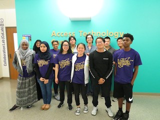 A photograph of me with my Upward Bound students.