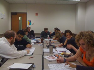 A photograph of my design class.