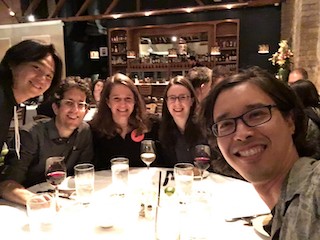 A selfie of me with my Northwestern hosts.