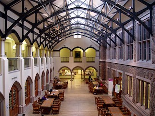 A photograph of the Mary Gates Hall commons.