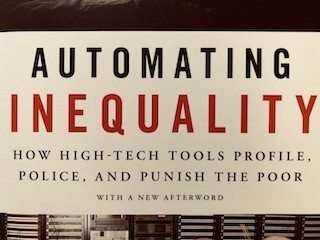 A screenshot of the book cover of Automating Inequality.