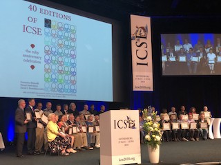 A photograph of the opening plenary of the ICSE 2018 conference.