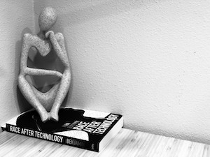 An interpretation of Rodin’s “The Thinker”, a top Ruha Benjamin’s stunning book.