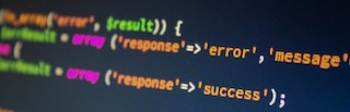 Stock photo of code.